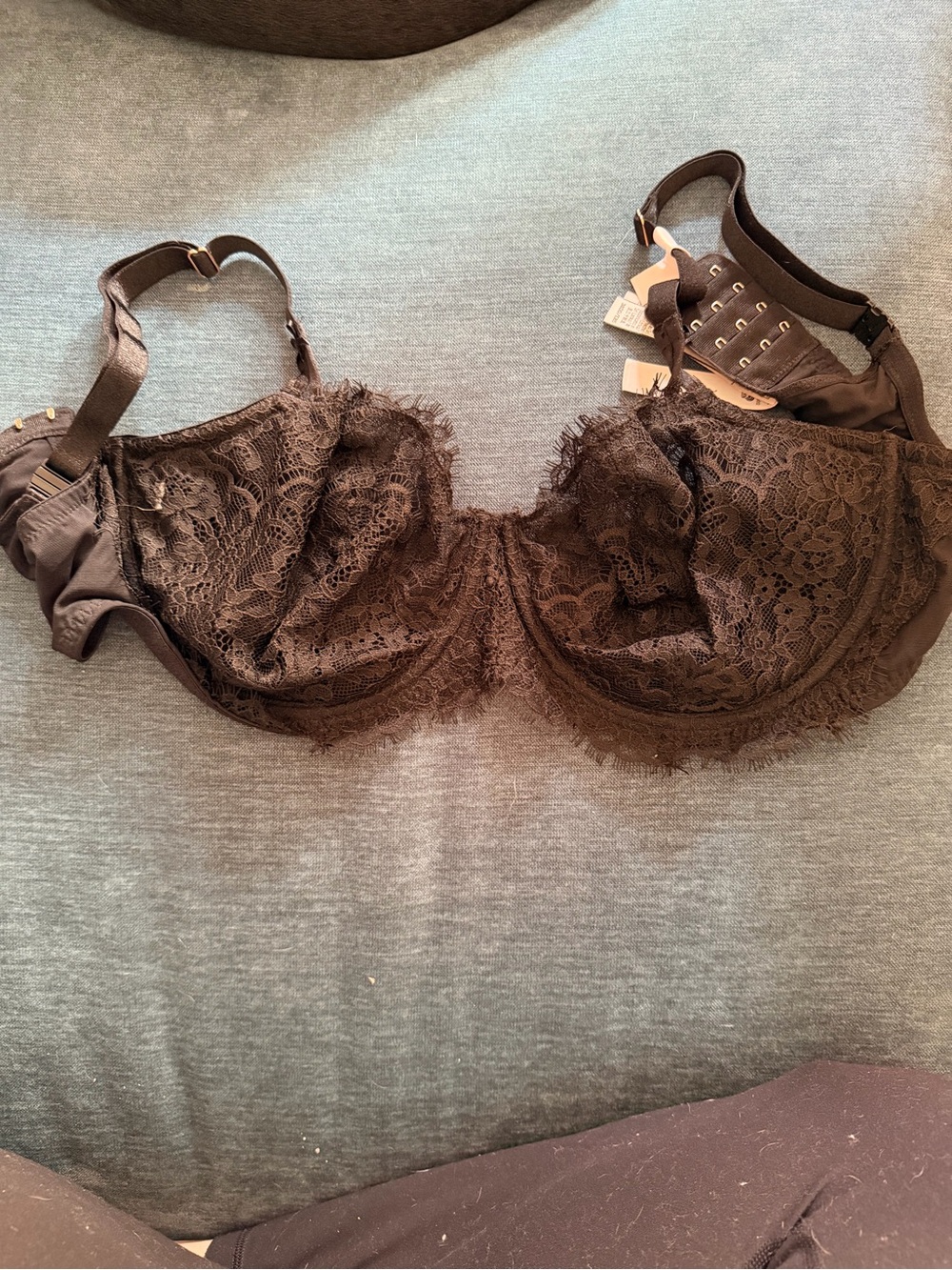 Victoria's Secret Brown Lace Underwire Bra